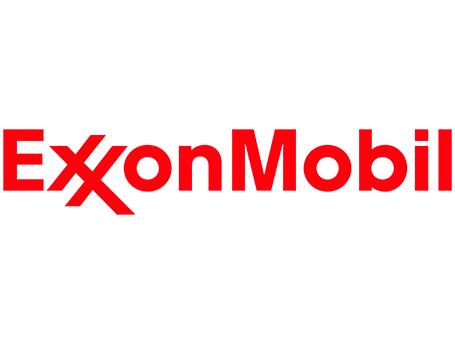 The ExxonMobil logo is found on fuels and lubricants that clients purchase in large quantities, for ocean-going vessels and planes, for example.