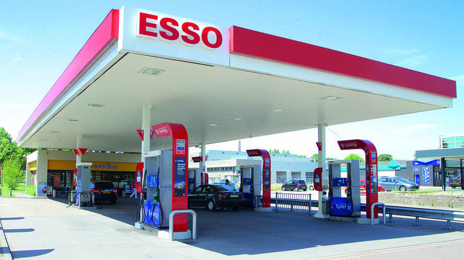 Esso-tankstations in Belgi
